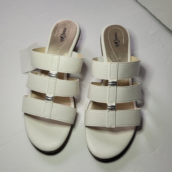 East 5th Elden White Sandals Women's Size 8 NWT - Picture 2 of 6